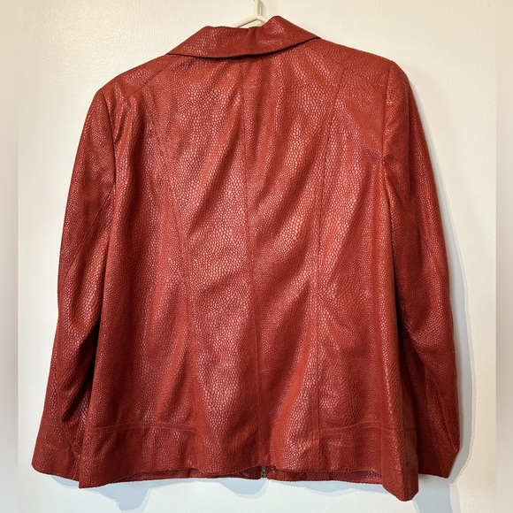 🎉4/30$🎉 TanJay Vintage Orange Faux Leather Jacket – 12P 🧡 - Picture 5 of 5